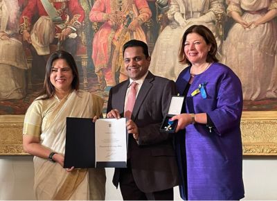 Dr. Velu honored with Order of Merit Award