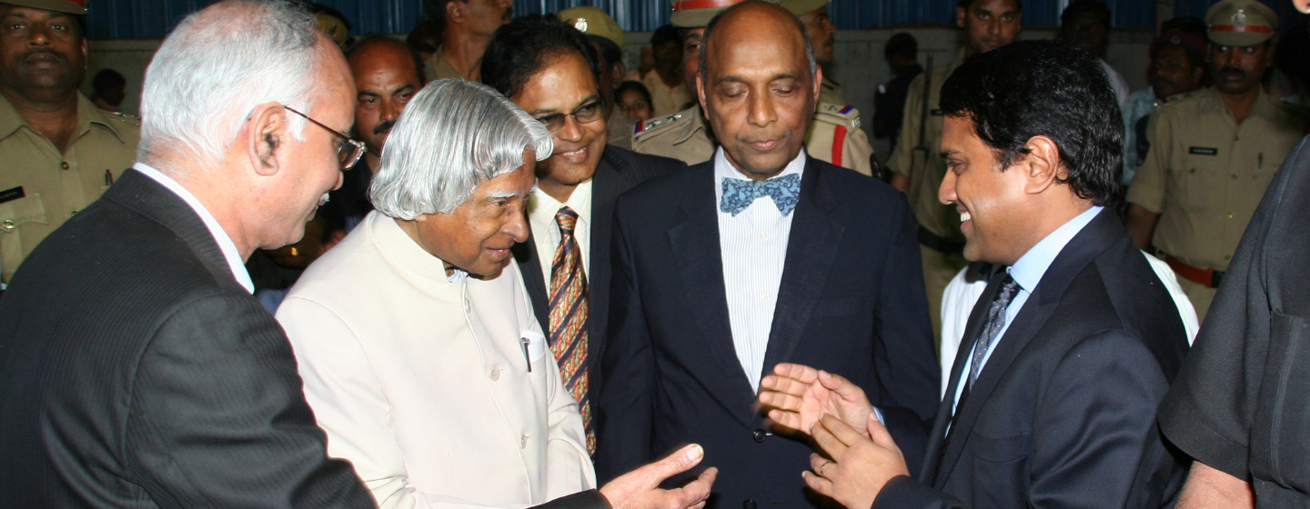 Dr. Velu with Dr. APJ Abdul Kalam